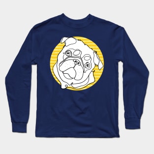 Tilting Head Pug Long Sleeve T-Shirt